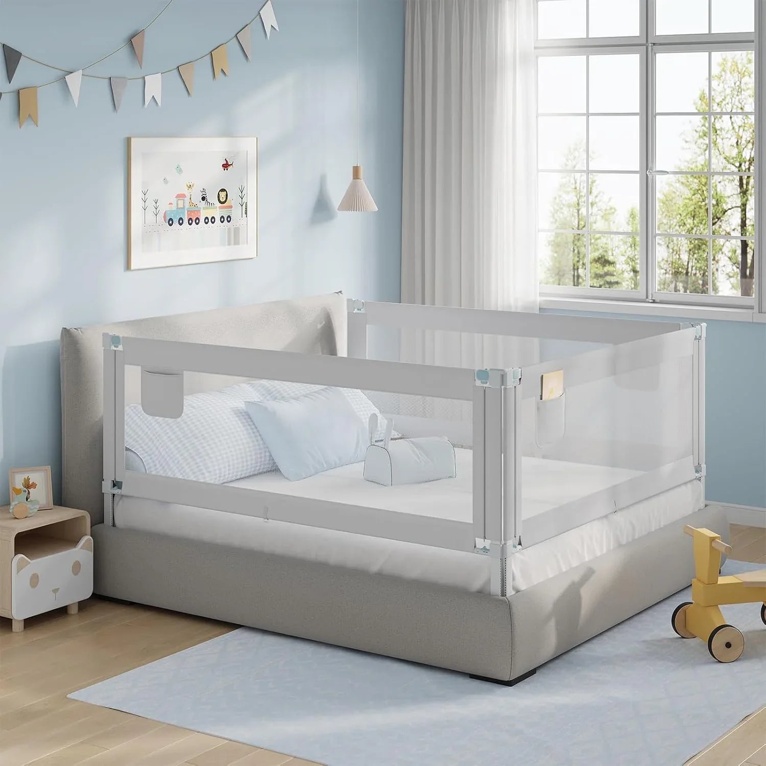 WOLTU 200 cm Adjustable Toddler Bed Rail Guard: Portable Baby Safety Barrier - Gomix Brands Outlet